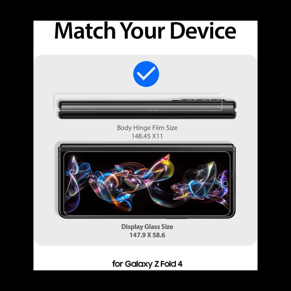 Gehärtetes Glas mit UV-Kleber Whitestone Dome Glass Samsung Galaxy Z Fold 4 [2 PACK] - 7