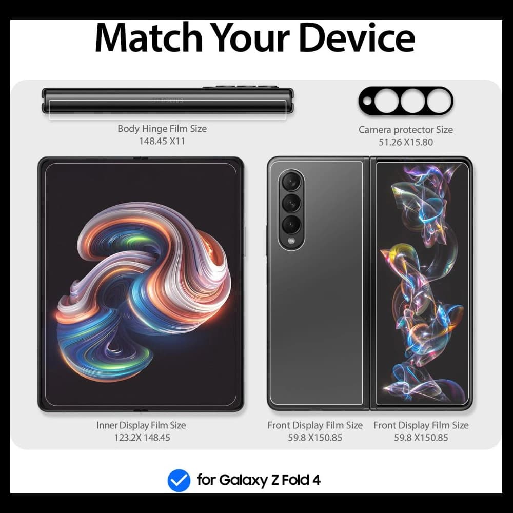 Schutzfolie Whitestone Premium Film & Kamera-Schutz Samsung Galaxy Z Fold 4 - 6