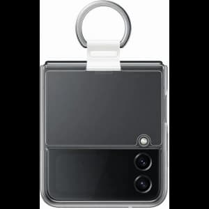 Hülle Samsung Galaxy Z Flip 4 EF-OF721CTEGWW durchsichtig/transparente Clear Cover Ring