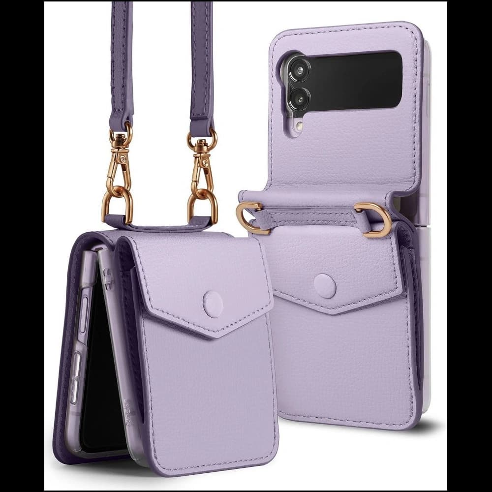 Ringke Folio Signature Card Pocket Samsung Galaxy Z Flip 3 Light Purple - 1