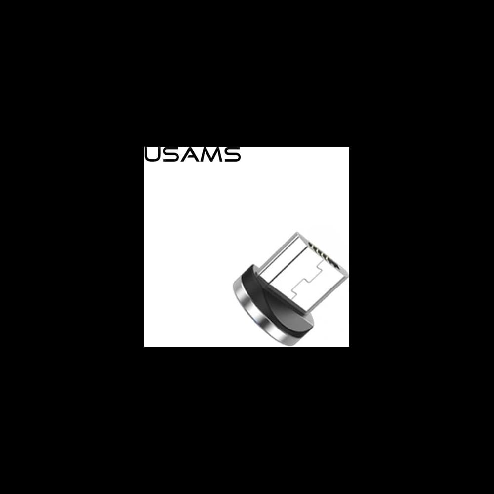 USAMS Magnetischer Adapter microUSB Bulk Silber/Silver SJ158USBTA - 1