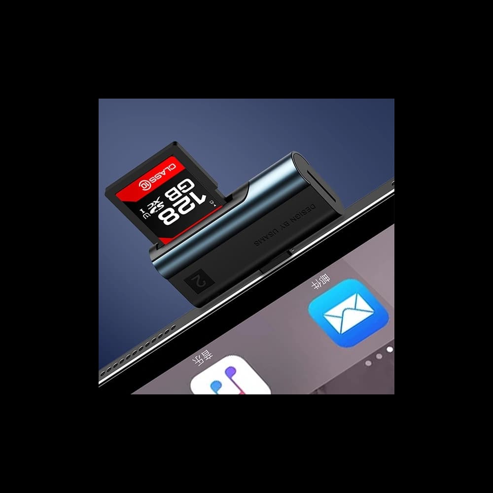 USAMS Card Reader SD/microSD Lightning red SJ430DKQ02 (US-SJ430) - 5