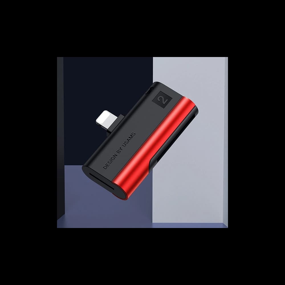 USAMS Card Reader SD/microSD Lightning red SJ430DKQ02 (US-SJ430) - 11