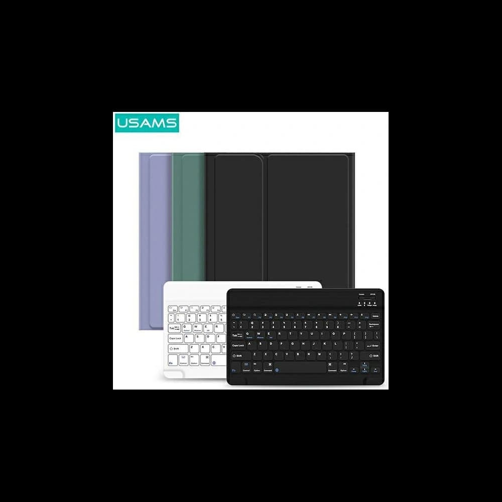 Case USAMS Winro Keyboard Apple iPad 9.7 2018 (6. Generation) grünes Case-weiße Tastatur - 1
