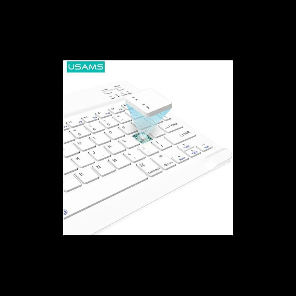 Case USAMS Winro Keyboard Apple iPad 9.7 2018 (6. Generation) grünes Case-weiße Tastatur - 4