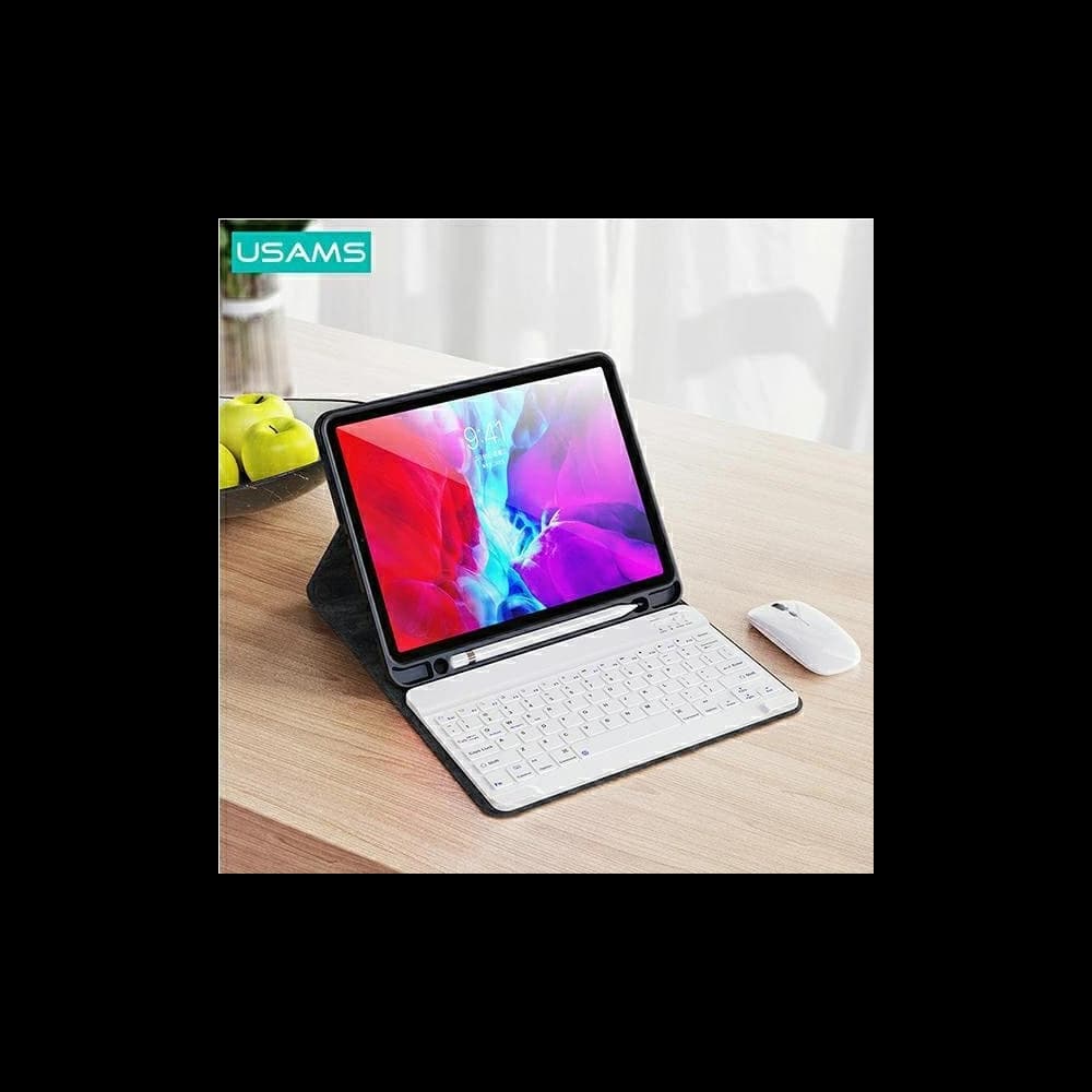 Case USAMS Winro Keyboard Apple iPad 9.7 2018 (6. Generation) grünes Case-weiße Tastatur - 5