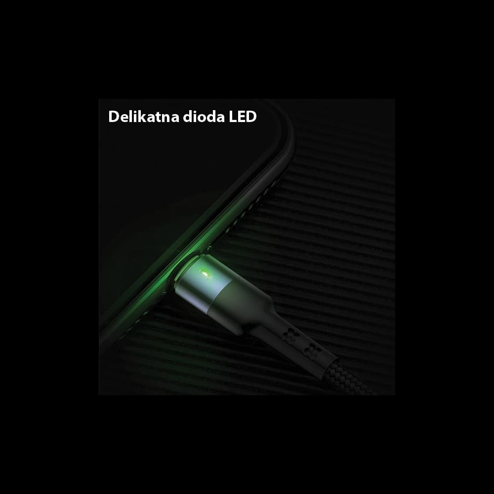 Kabel geflochten USAMS U26 3w1 0.35m 2A Schnellladung (lightning/microUSB/USB-C) SJ410USB01 - 8