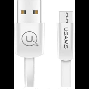 USAMS Flat Cable U2 microUSB 1,2m white SJ201MIC02 (US-SJ201)