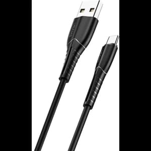 USAMS U35 microUSB Kabel 2A Schnellladung 1m schwarz SJ365USB01