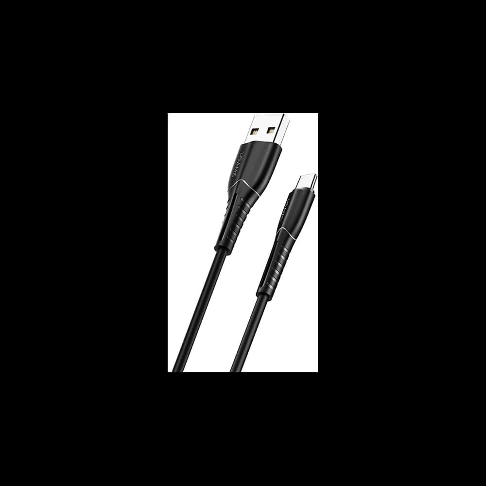 USAMS U35 microUSB Kabel 2A Schnellladung 1m schwarz SJ365USB01 - 1