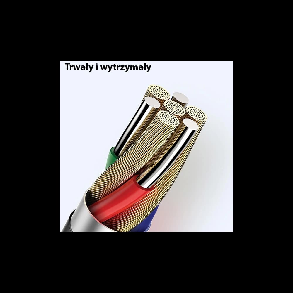 USAMS U35 microUSB Kabel 2A Schnellladung 1m schwarz SJ365USB01 - 4