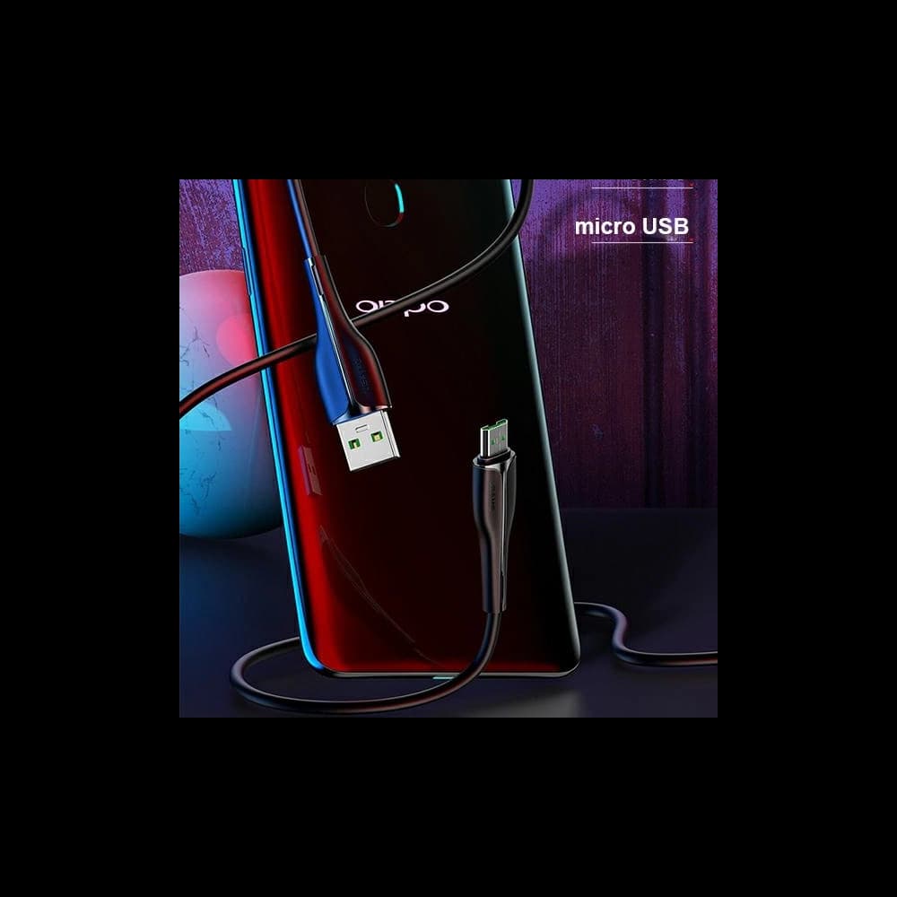 USAMS Cable U38 microUSB 4A Fast Charge for OPPO 1m white SJ375USB02 (US-SJ375) - 2