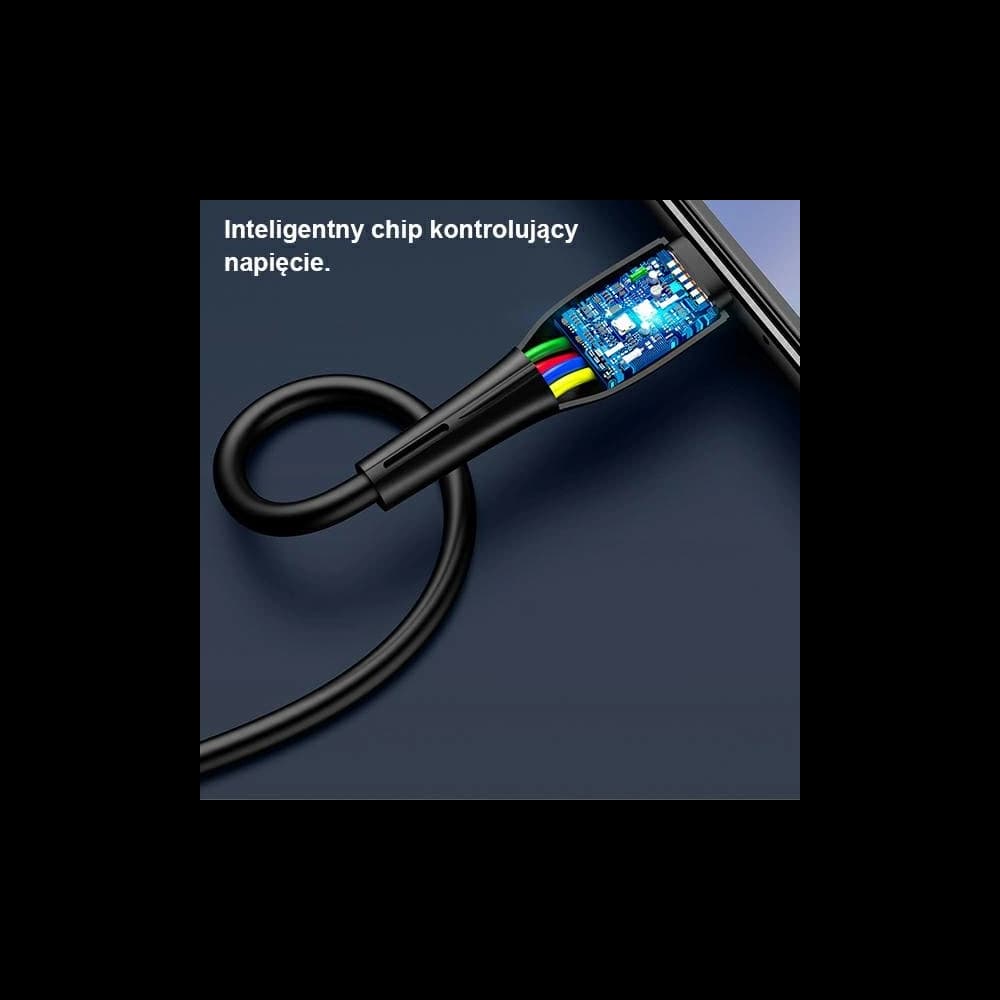 USAMS Cable U38 microUSB 4A Fast Charge for OPPO 1m white SJ375USB02 (US-SJ375) - 5