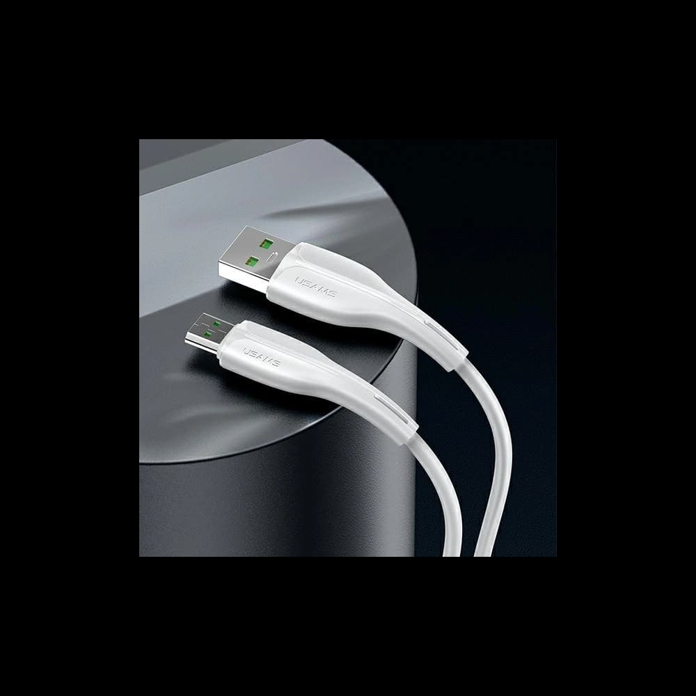 USAMS Cable U38 microUSB 4A Fast Charge for OPPO 1m white SJ375USB02 (US-SJ375) - 7
