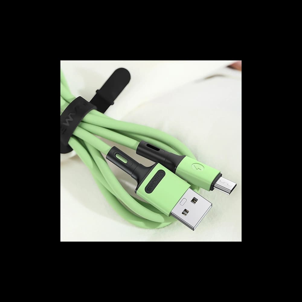 USAMS U52 microUSB Kabel 2A Schnellladung 1m lila/purple SJ435USB04 - 4