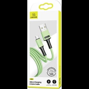 USAMS U52 microUSB Kabel 2A Schnellladung 1m grün/SJ435USB02