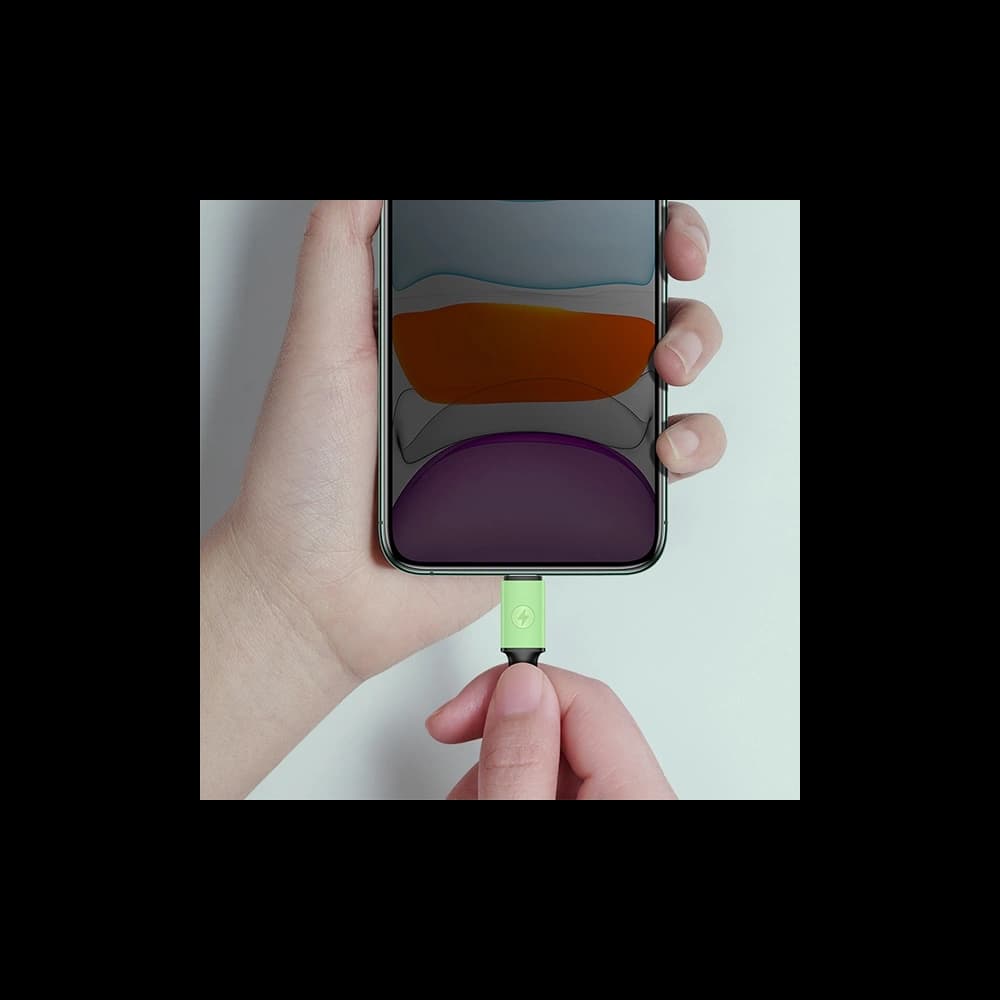 USAMS U52 microUSB Kabel 2A Schnellladung 1m grün/SJ435USB02 - 5