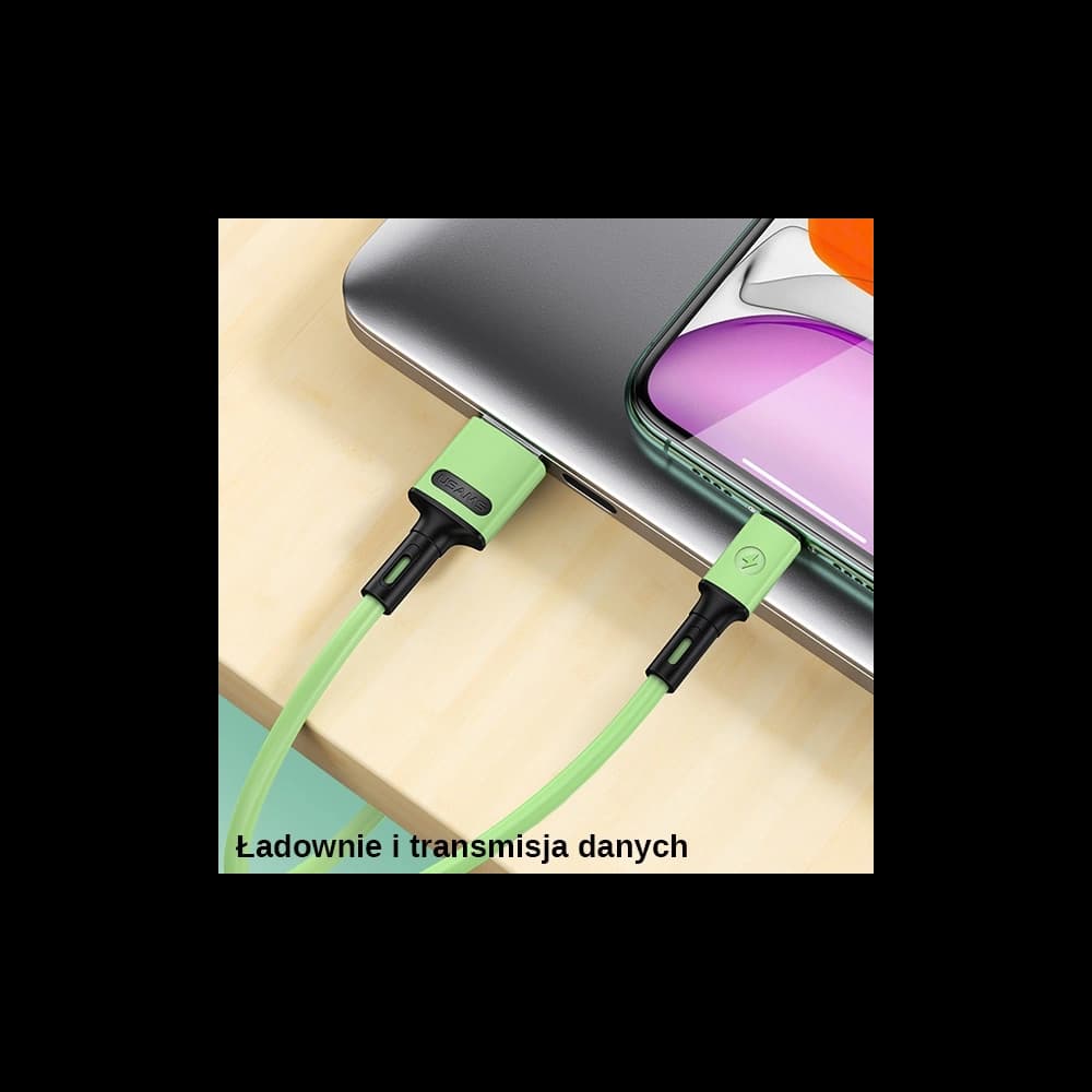 Kabel USAMS U52 microUSB 2A Schnellladung 1m gelb/yellow SJ435USB03 - 3