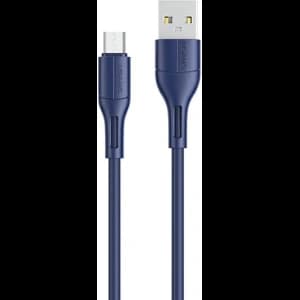 Kabel USAMS U68 microUSB 2A Fast Charge 1m blau SJ502USB03