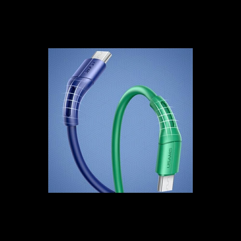 USAMS U68 Mikro-USB-Kabel 2A Schnellladung 1m grün SJ502USB04 - 6
