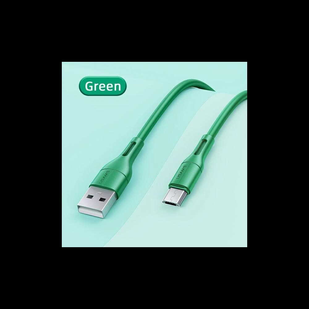 USAMS U68 Mikro-USB-Kabel 2A Schnellladung 1m grün SJ502USB04 - 9