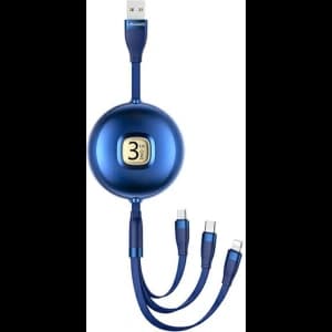 Kabel USAMS U69 3in1 1m blau (lightning/microUSB/USB-C) SJ508USB02