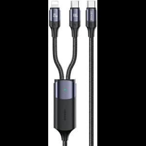 Kabel USAMS U71 USB-C/Lightning auf USB-C 1,2m 100W PD Fast Charge schwarz SJ550USB01