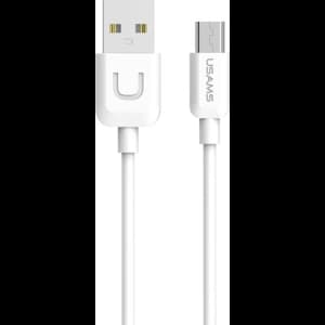 Kabel USAMS U-Turn microUSB 1m weiß/white 2A MICUSBXD02