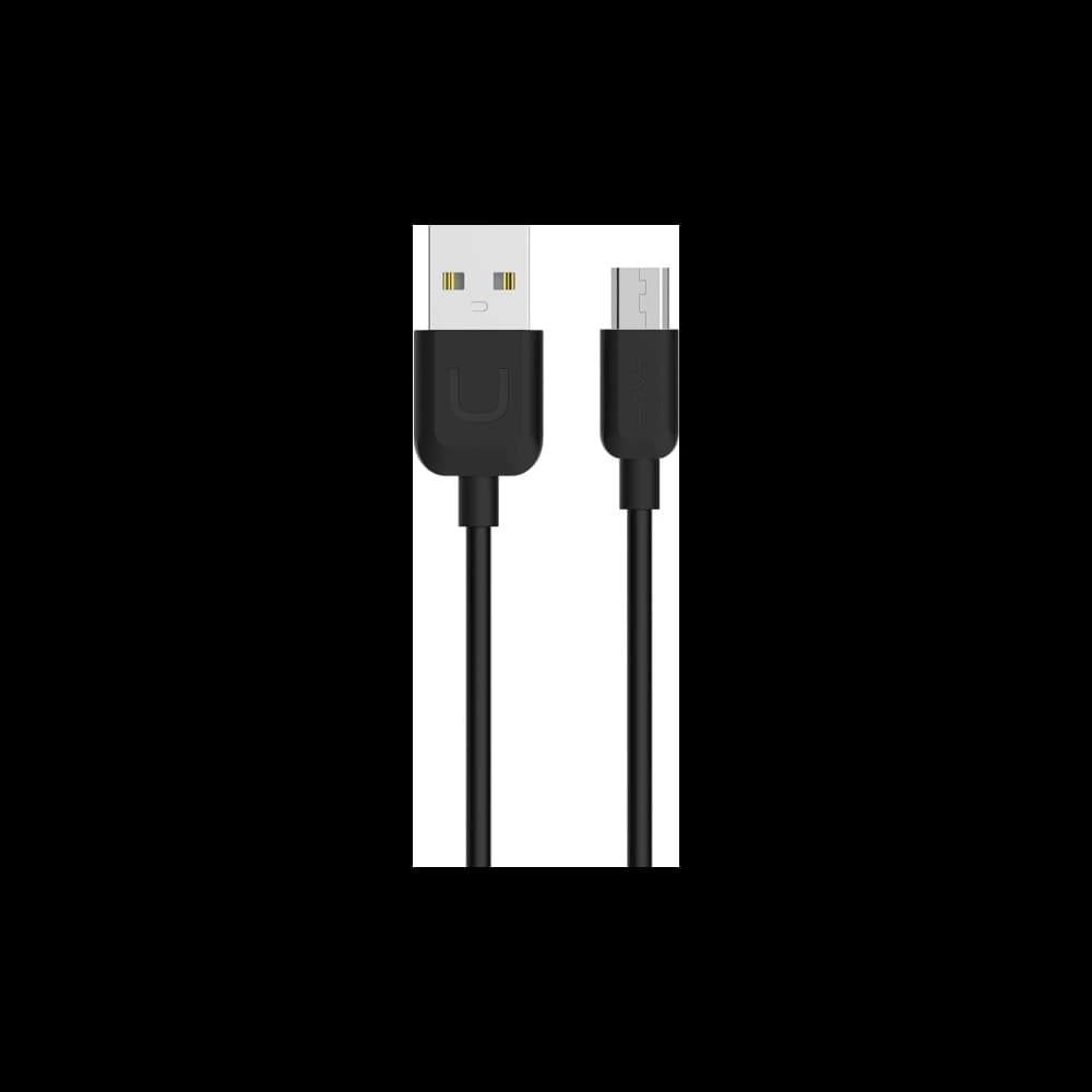 USAMS Cable U-Turn microUSB 1m black 2A MICUSBXD01 (US-SJ098) - 1