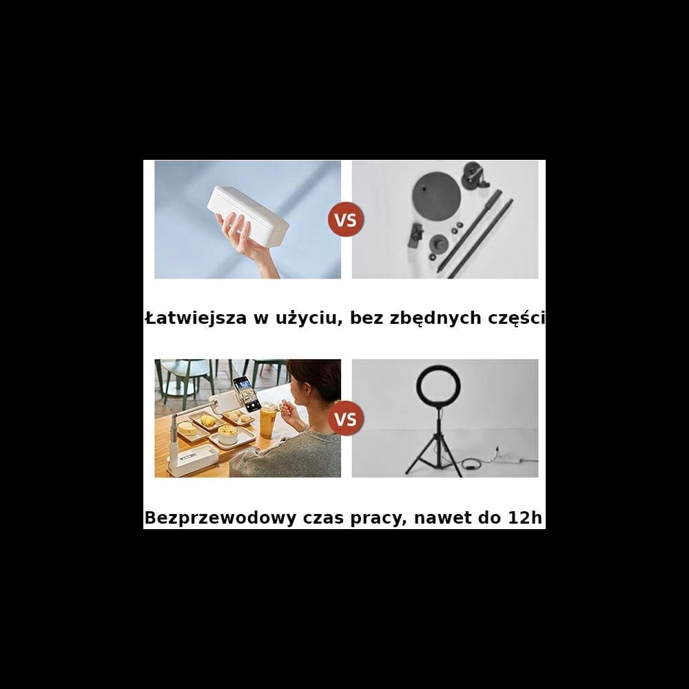 Multifunktionale LED-Lampe USAMS Live Show weiß/white ZB20901 - 2