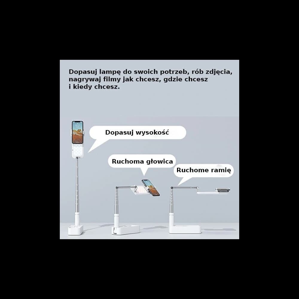 Multifunktionale LED-Lampe USAMS Live Show weiß/white ZB20901 - 5