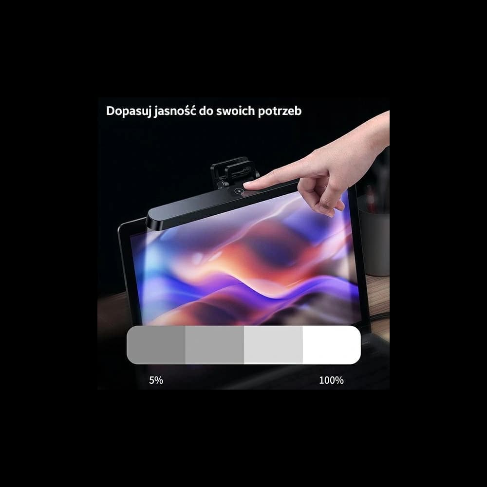 LED-Lampe für Laptop USAMS U-View Series schwarz ZB236PMD01 - 6