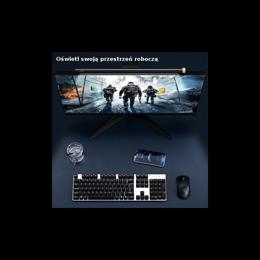 LED-Lampe für Monitor USAMS Starry Serie in Schwarz ZB224PMD01 - 7