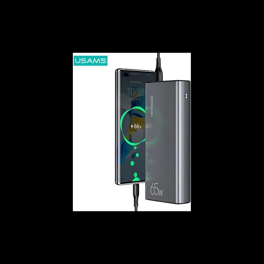 USAMS Powerbank PB59 30000mAh 65W 2xQC3.0+PD Fast Charge black CMXLOGTC01 (US-CD165) + cable USB-C-USB-C - 4