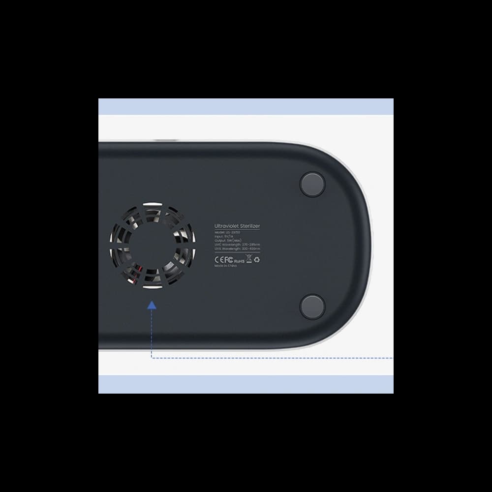 UV-C Sterilisator mit induktiver Ladestation USAMS 15W weiß/white ZB151XDH01 - 8