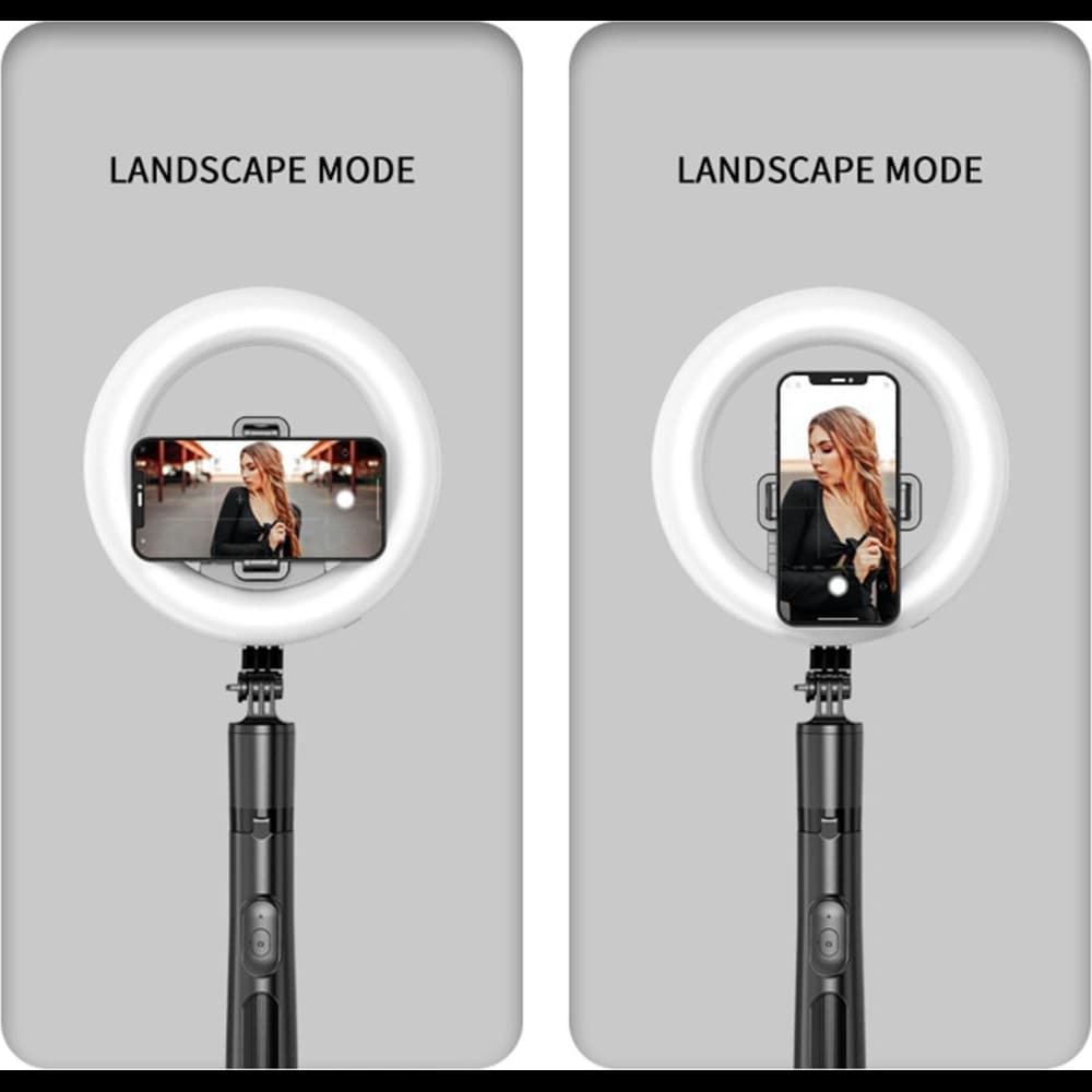 USAMS Stativ für Telefon mit LED-Lampe, schwarz/black ZB241ZJ01 - 4