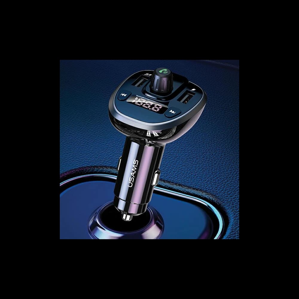 Transmitter FM USAMS C21, Bluetooth 5.0, MP3, 2xUSB 3,4A black CC115GC01 - 2