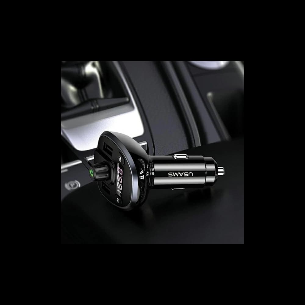 Transmitter FM USAMS C21, Bluetooth 5.0, MP3, 2xUSB 3,4A black CC115GC01 - 3