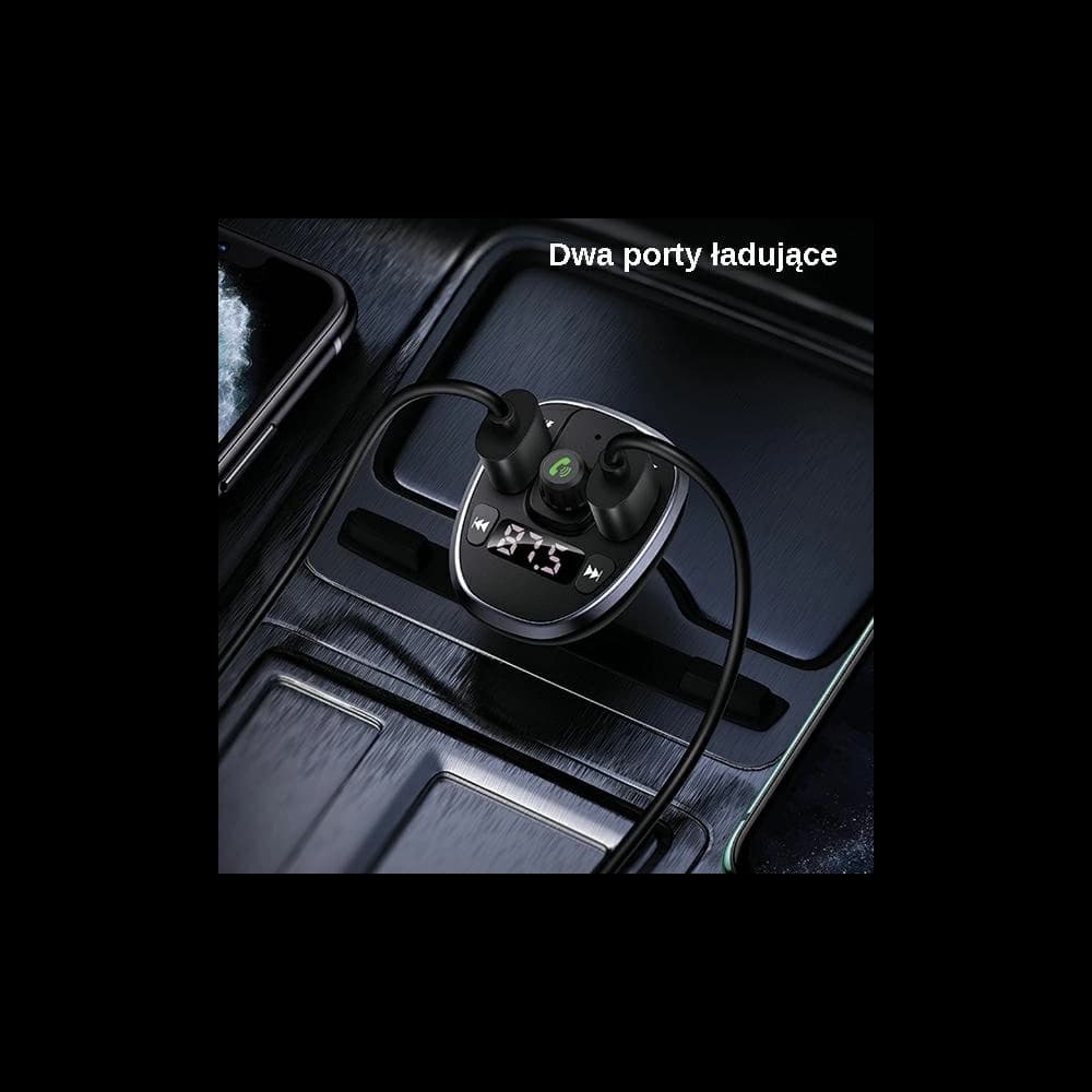 Transmitter FM USAMS C21, Bluetooth 5.0, MP3, 2xUSB 3,4A black CC115GC01 - 5