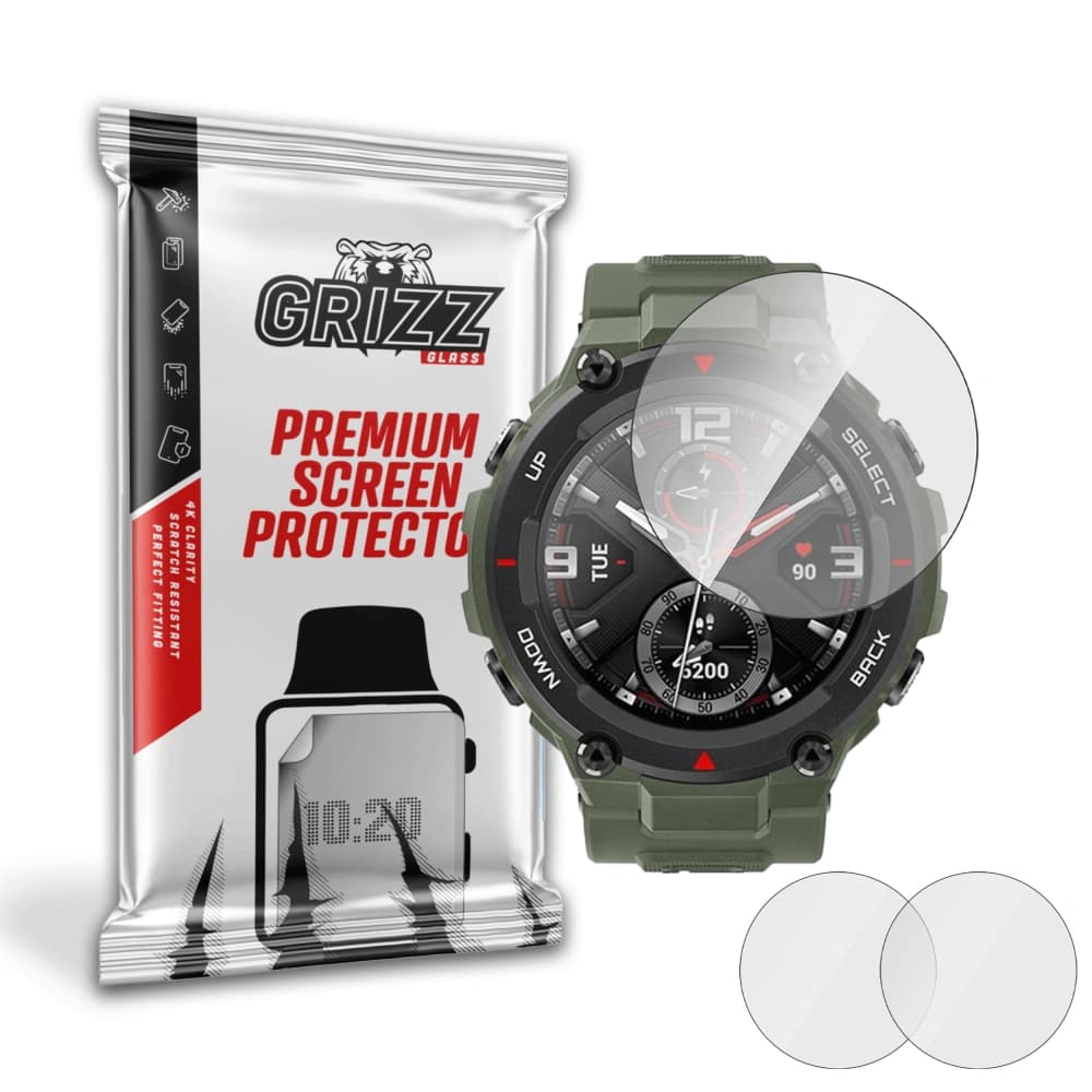 Hybriertes Glas GrizzGlass HybridGlass für Amazfit T-Rex - 1
