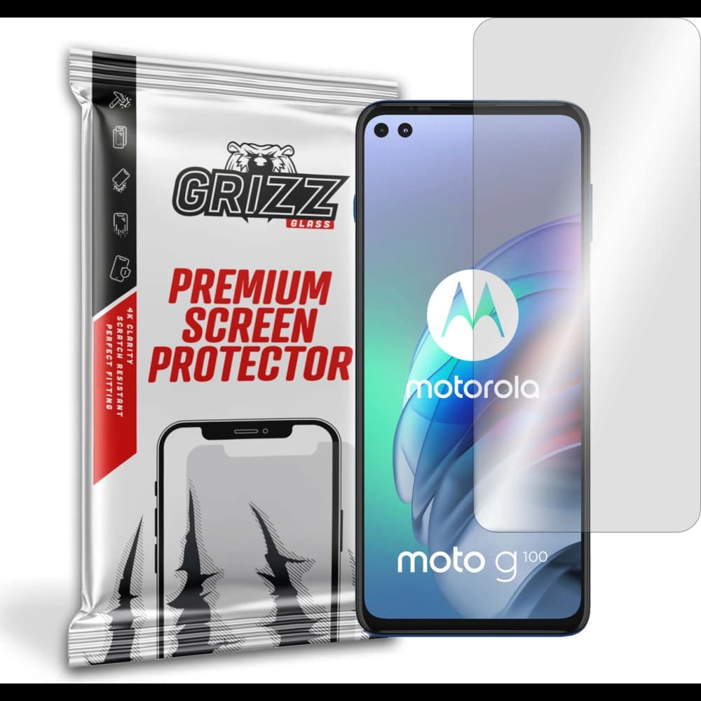 Hybriertes Glas GrizzGlass HybridGlass für Motorola Moto G100 5G - 1