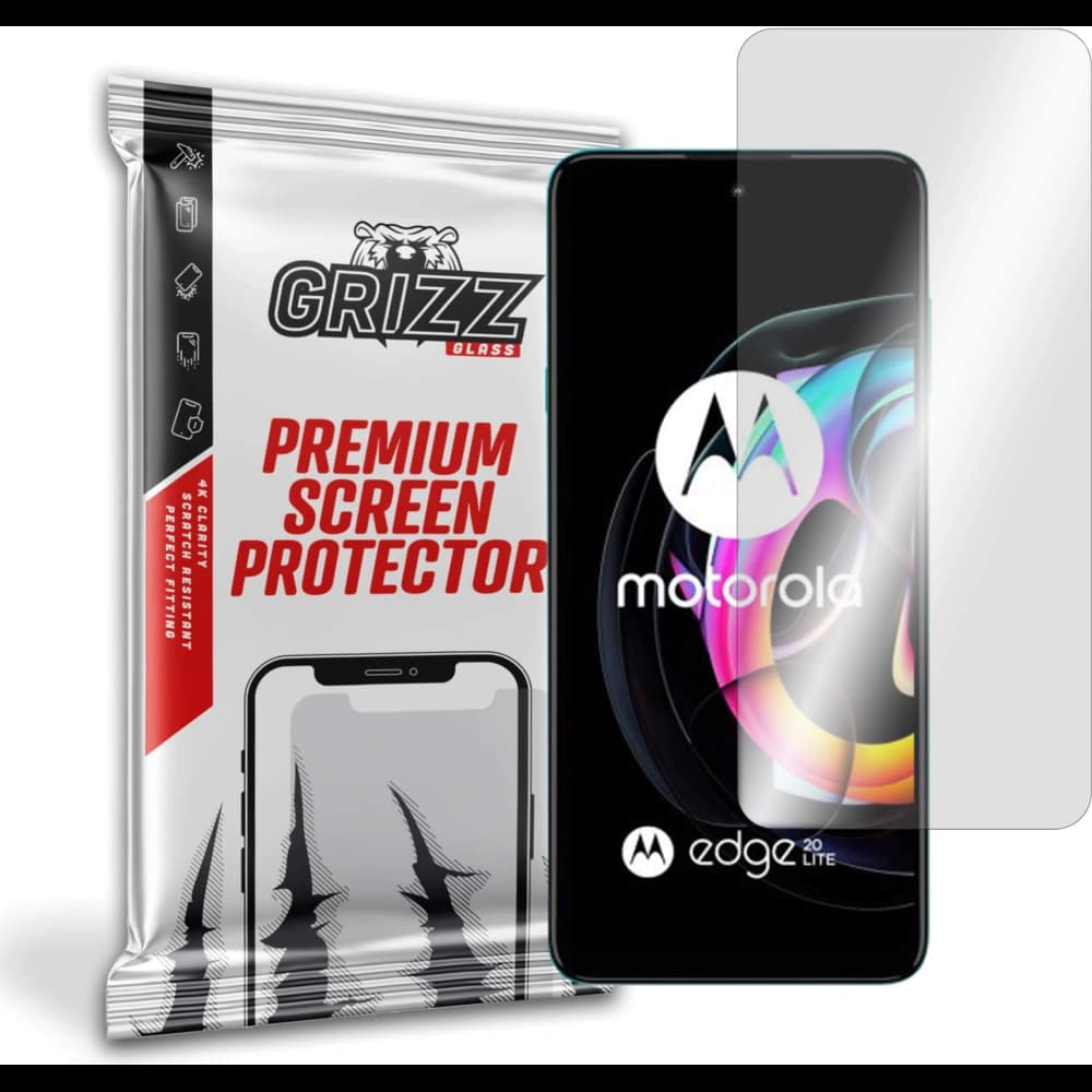 Hybriertes Glas GrizzGlass HybridGlass für Motorola Edge 20 Lite - 1
