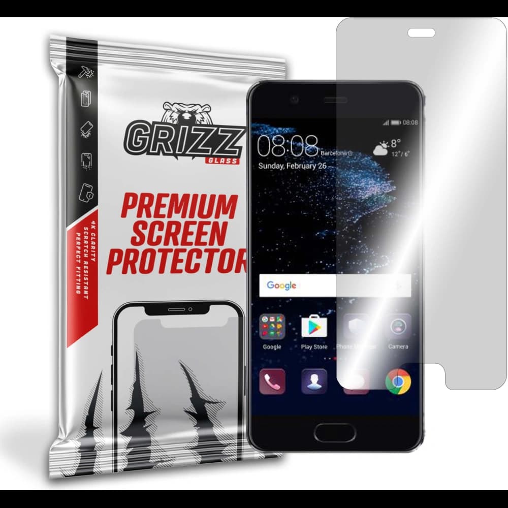 Hybriertes Glas GrizzGlass HybridGlass für Huawei P10 - 1