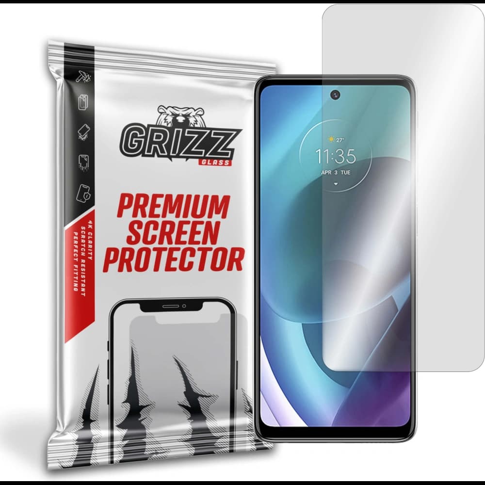 Hybriertes Glas GrizzGlass HybridGlass für Motorola Moto G51 5G - 1