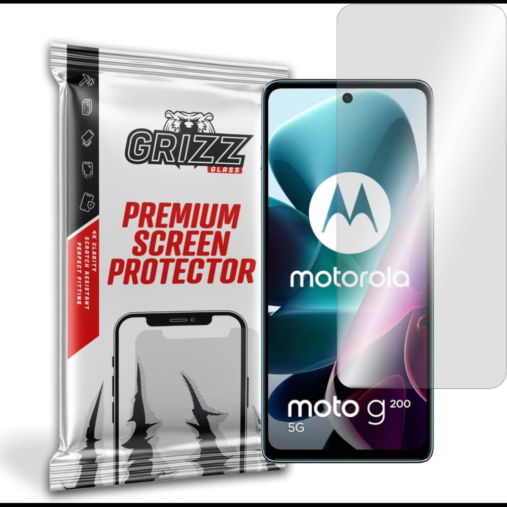 Hybriertes Glas GrizzGlass HybridGlass für Motorola Moto G200 5G - 1