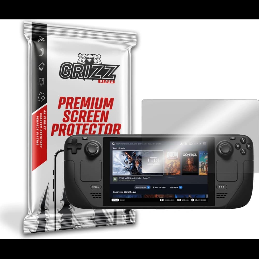 Hybriertes Glas GrizzGlass HybridGlass für Valve Steam Deck LCD / OLED - 1