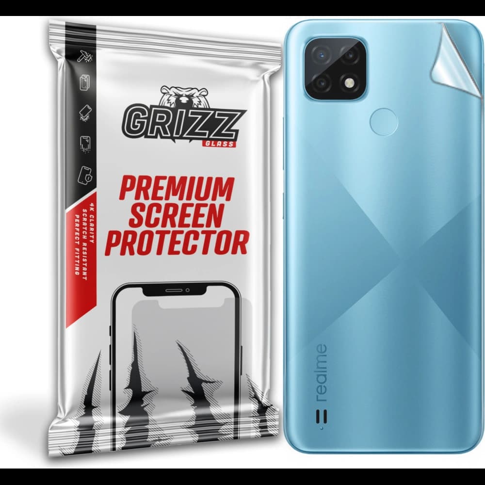 Folie auf der Rückseite GrizzGlass SatinSkin für Realme C21 - 1