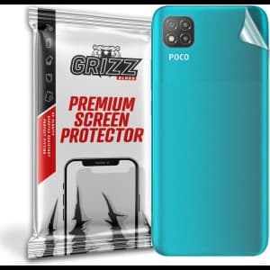 Folie für die Rückseite GrizzGlass SatinSkin für Xiaomi POCO C3