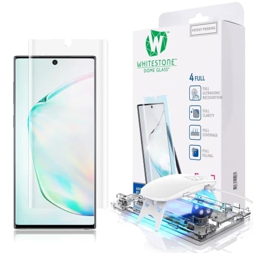 Gehärtetes Glas mit UV-Kleber Whitestone Dome Glas Samsung Galaxy Note 10