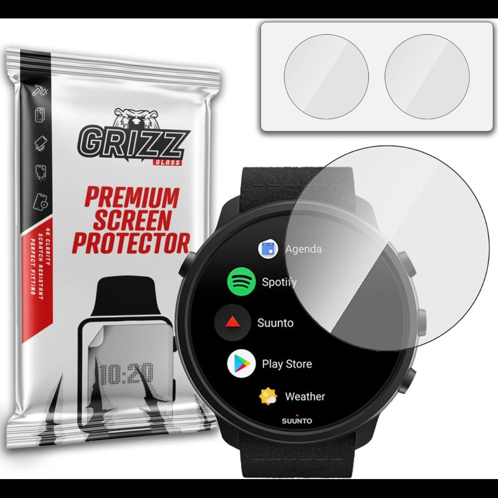 Hybriertes Glas GrizzGlass HybridGlass für Suunto 7 - 1